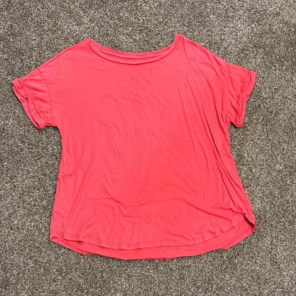 Vibrant Coral Short Sleeve Women's Tee